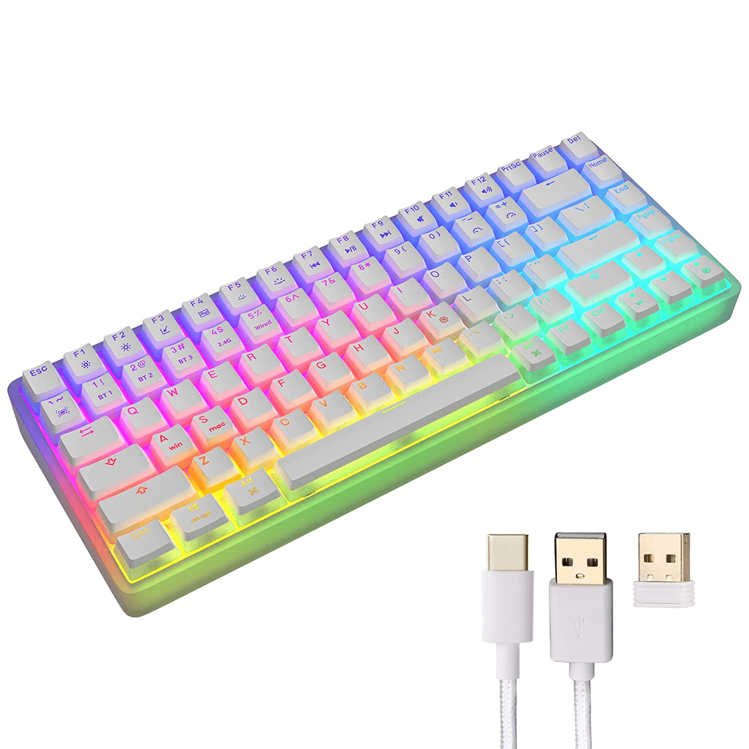 ZEBRONICS Premium Wireless Mechanical Keyboard, Outemu RED Switch