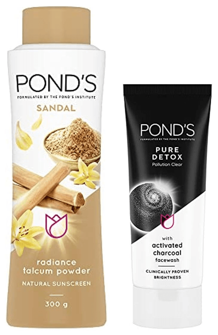 POND'S Sandal Radiance Talcum Powder, Natural Sunscreen, 300 G