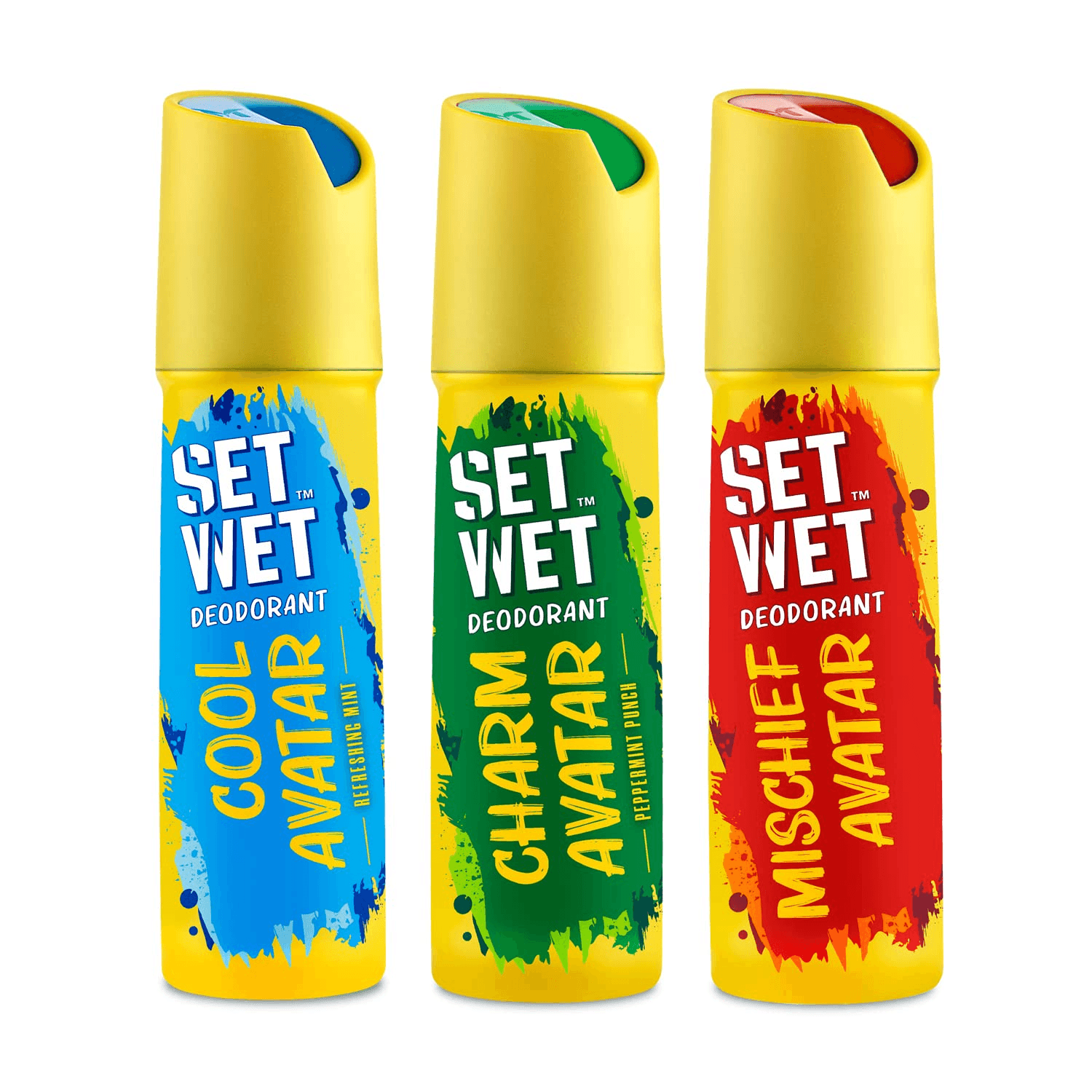 SET WET Deodorant Spray Perfume Cool, Charm & Mischief Avatar for men PO3.