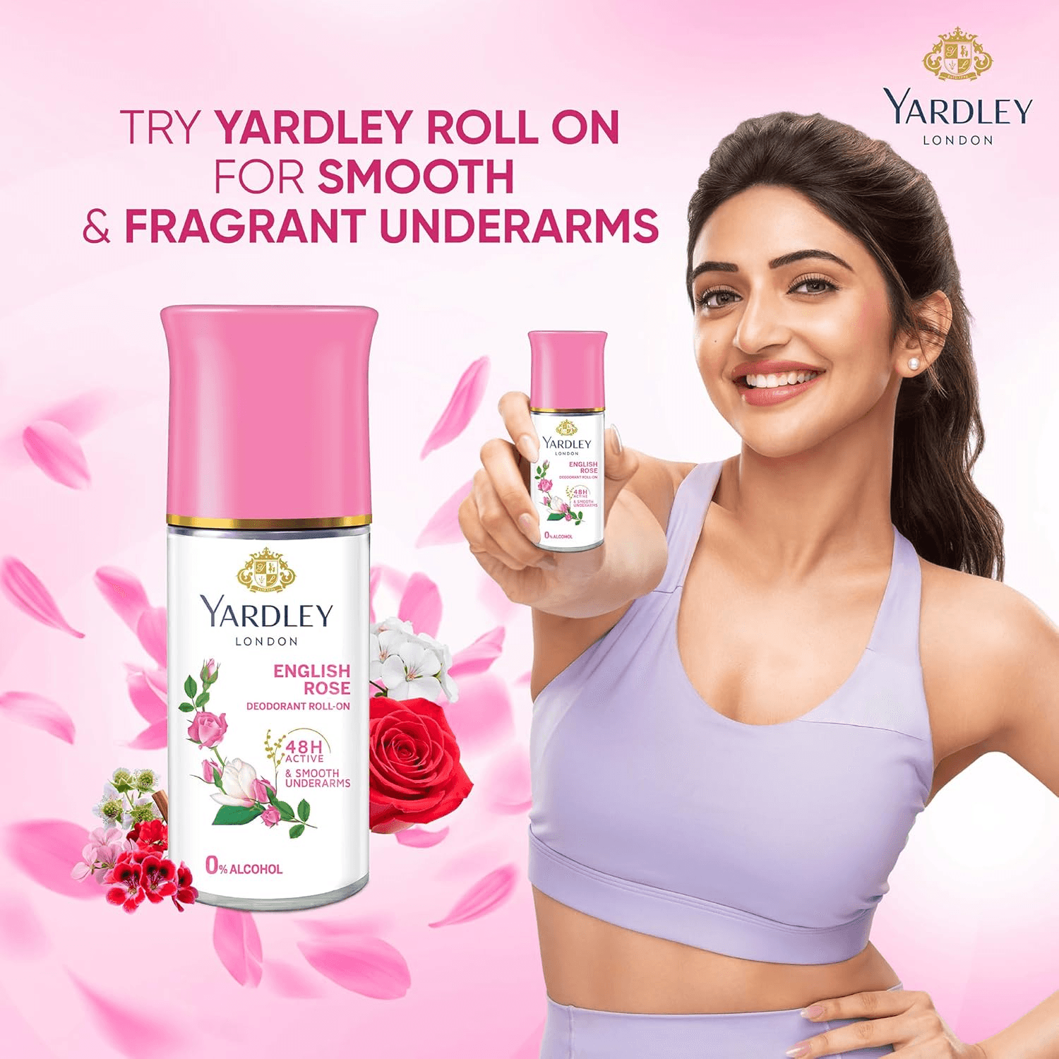 Yardley London English Rose Anti-Perspirant Deodorant Roll-On
