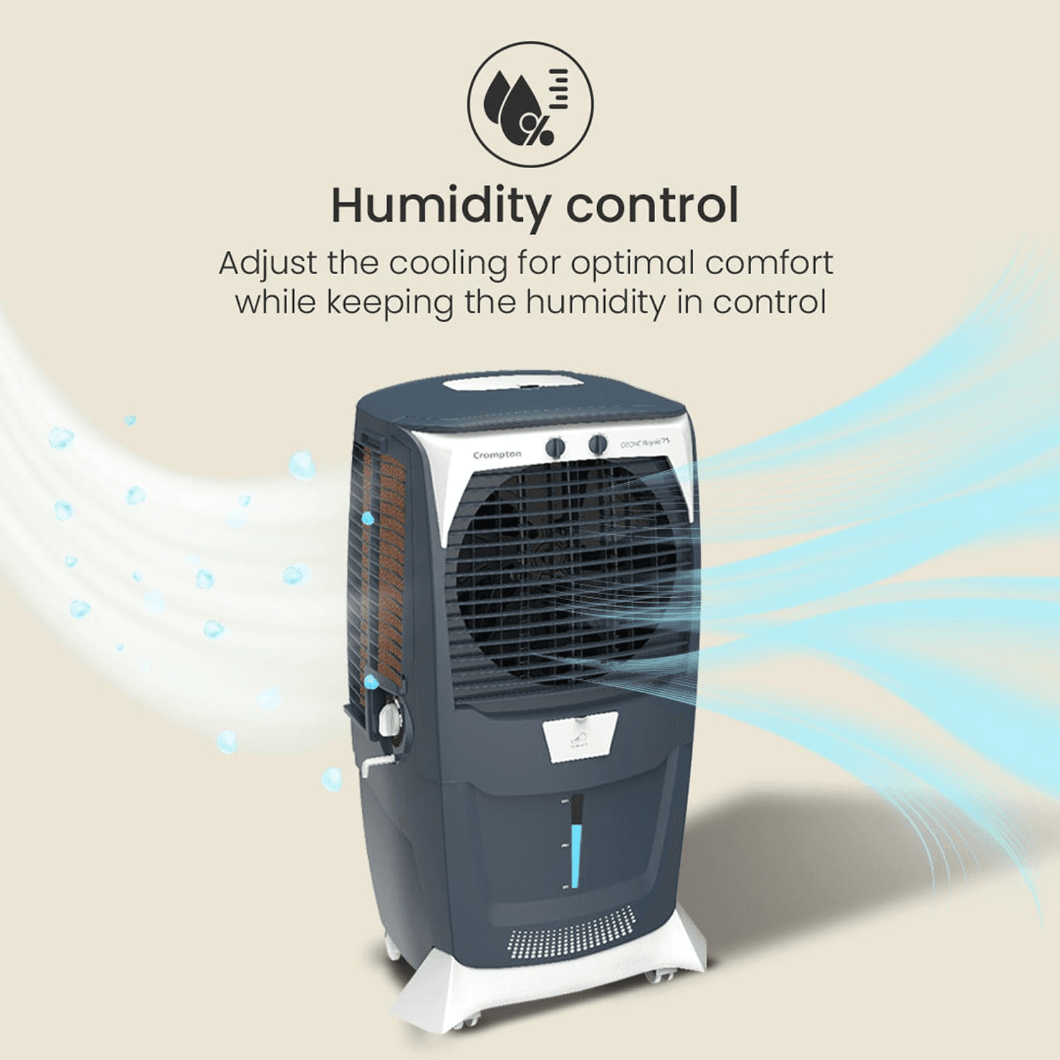 Crompton Ozone Royale 75 Litres Desert Air Cooler for home
